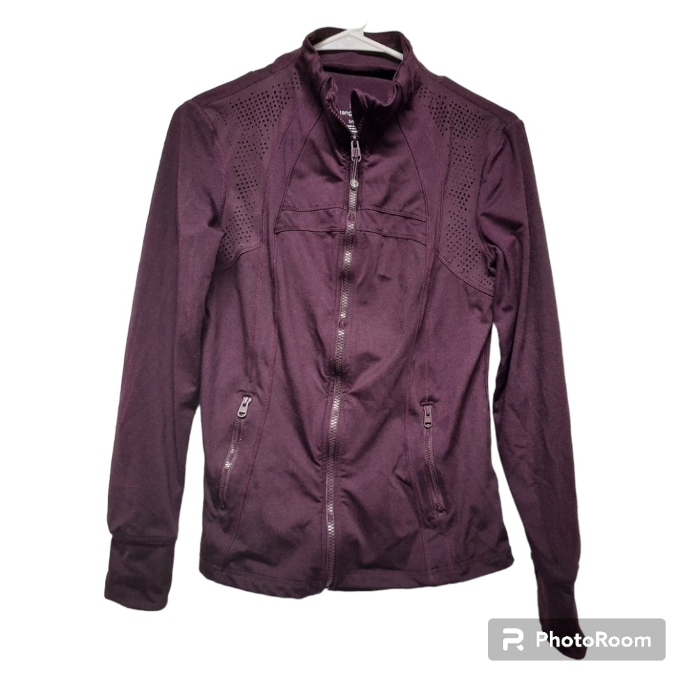 TANGERINE (Women's Small) Full Zip Athletic Purple Track Jacket